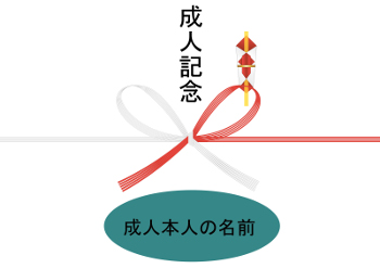 のし紙(成人記念)