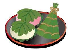 粽と柏餅のイラスト